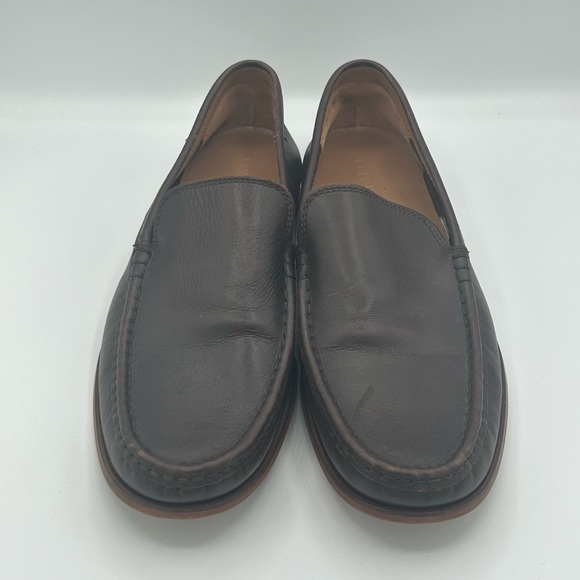 Men’s Cole brown leather loafers - Picture 1 of 12